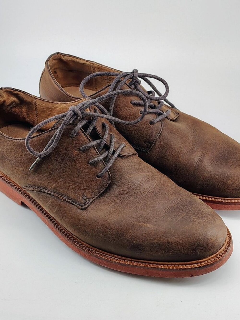 Polo Ralph Lauren Torrington Oxford Shoes Men's 9.5 D Dress Shoes Brown Leather